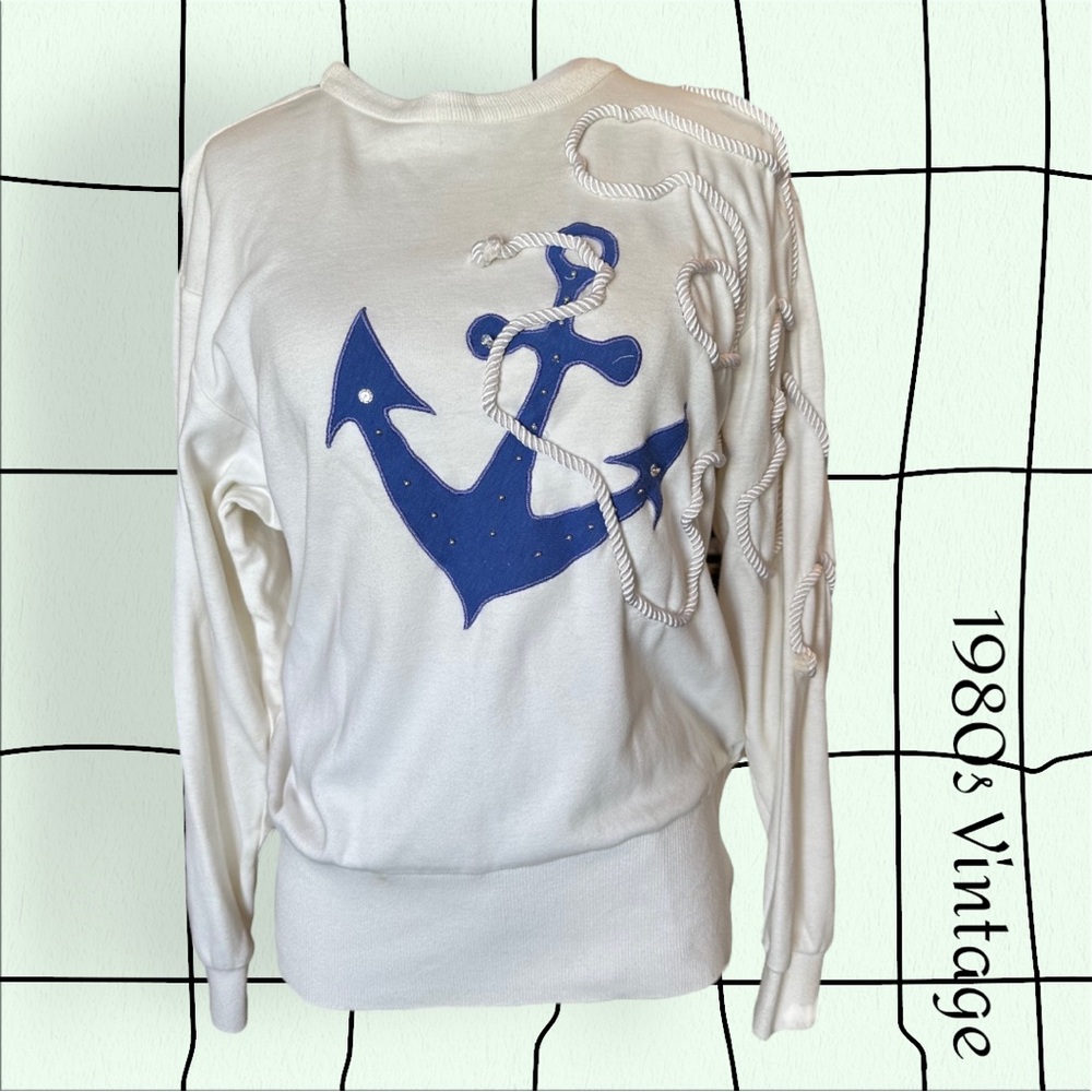 Vintage 80s Anchor Crewneck
